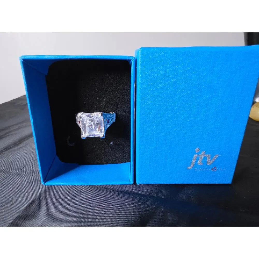 Vanna K Bella Luce 8.44 CTW Sapphire Ring Size 8.5